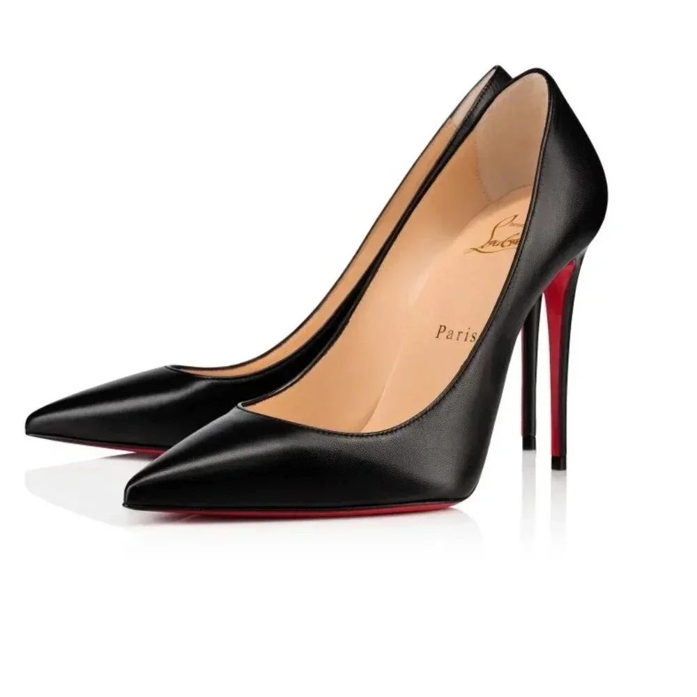 AUTHENTIC  Black 100mm Decolette 554, Christian Louboutin, 36.5 (Not For Bundle) - Picture 14 of 15